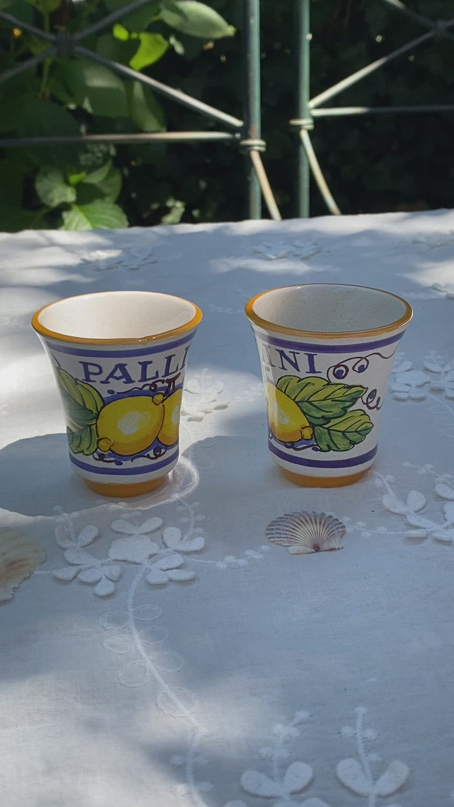 italian limoncello cups