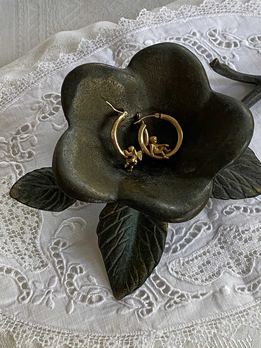 brass flower on stem