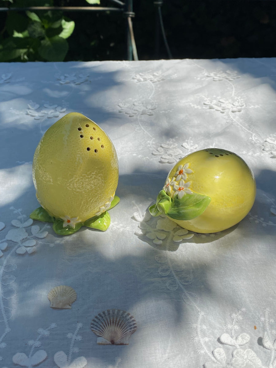 lemon salt + pepper shakers