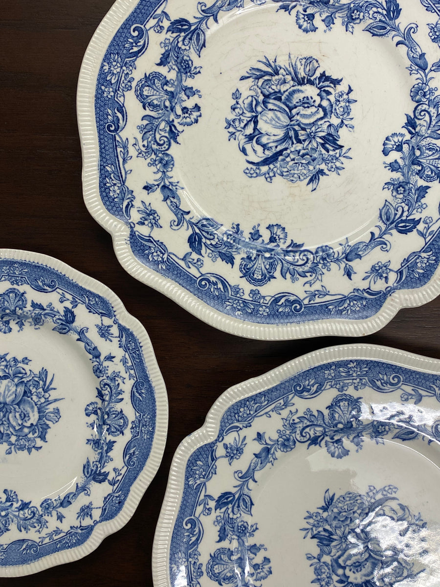 english floral plates