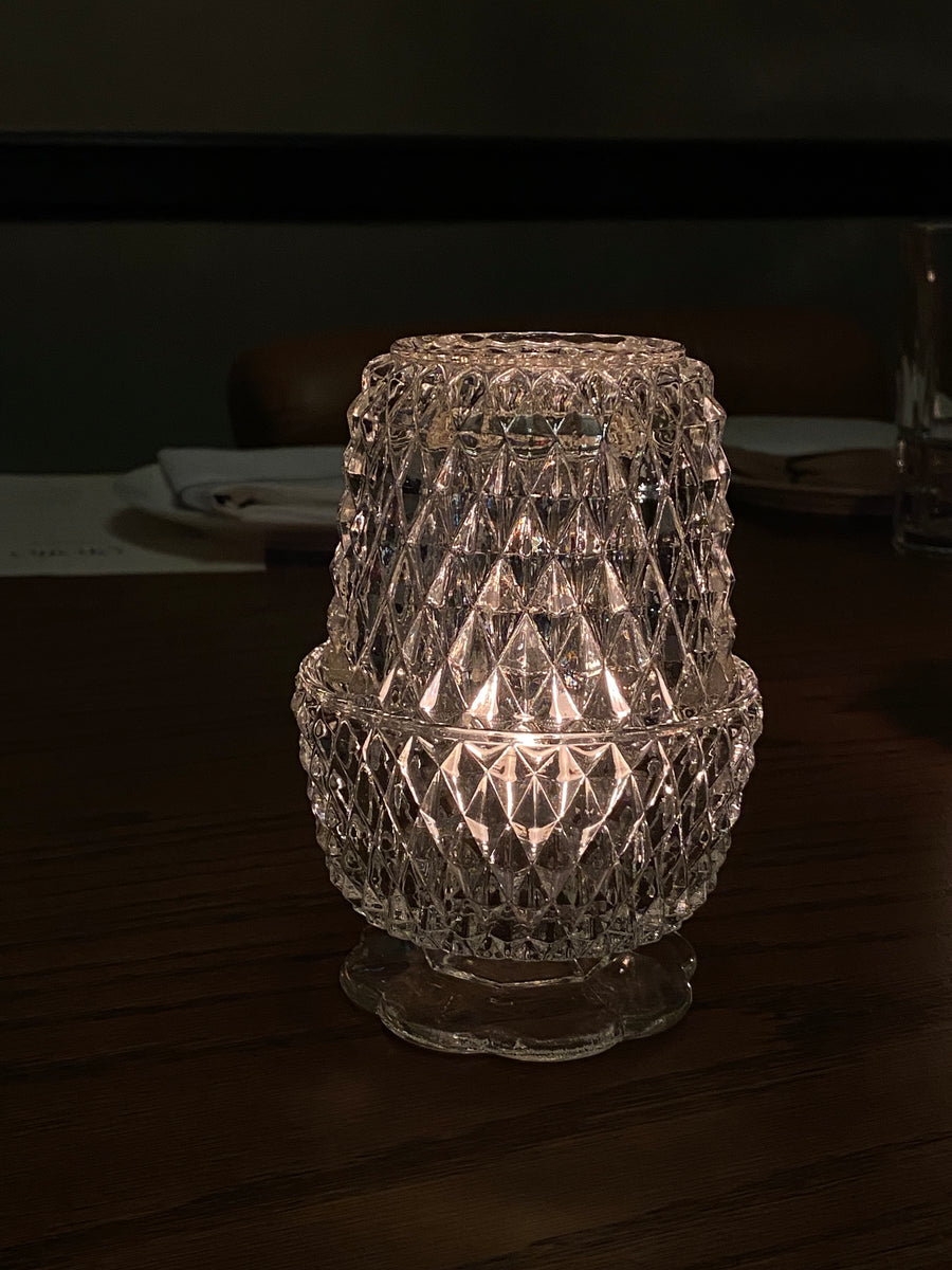 crystal diamond fairy lamp