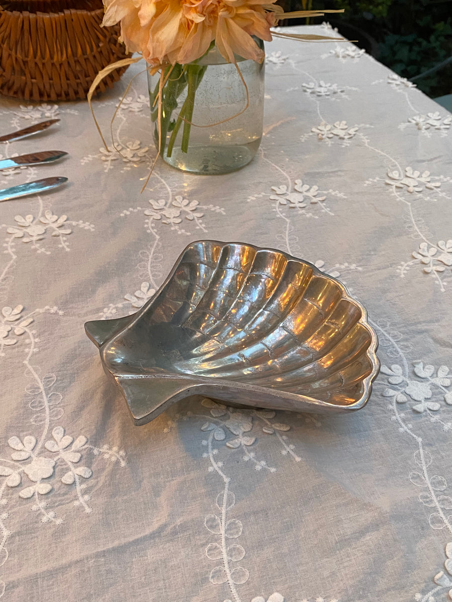 silver shell bowl