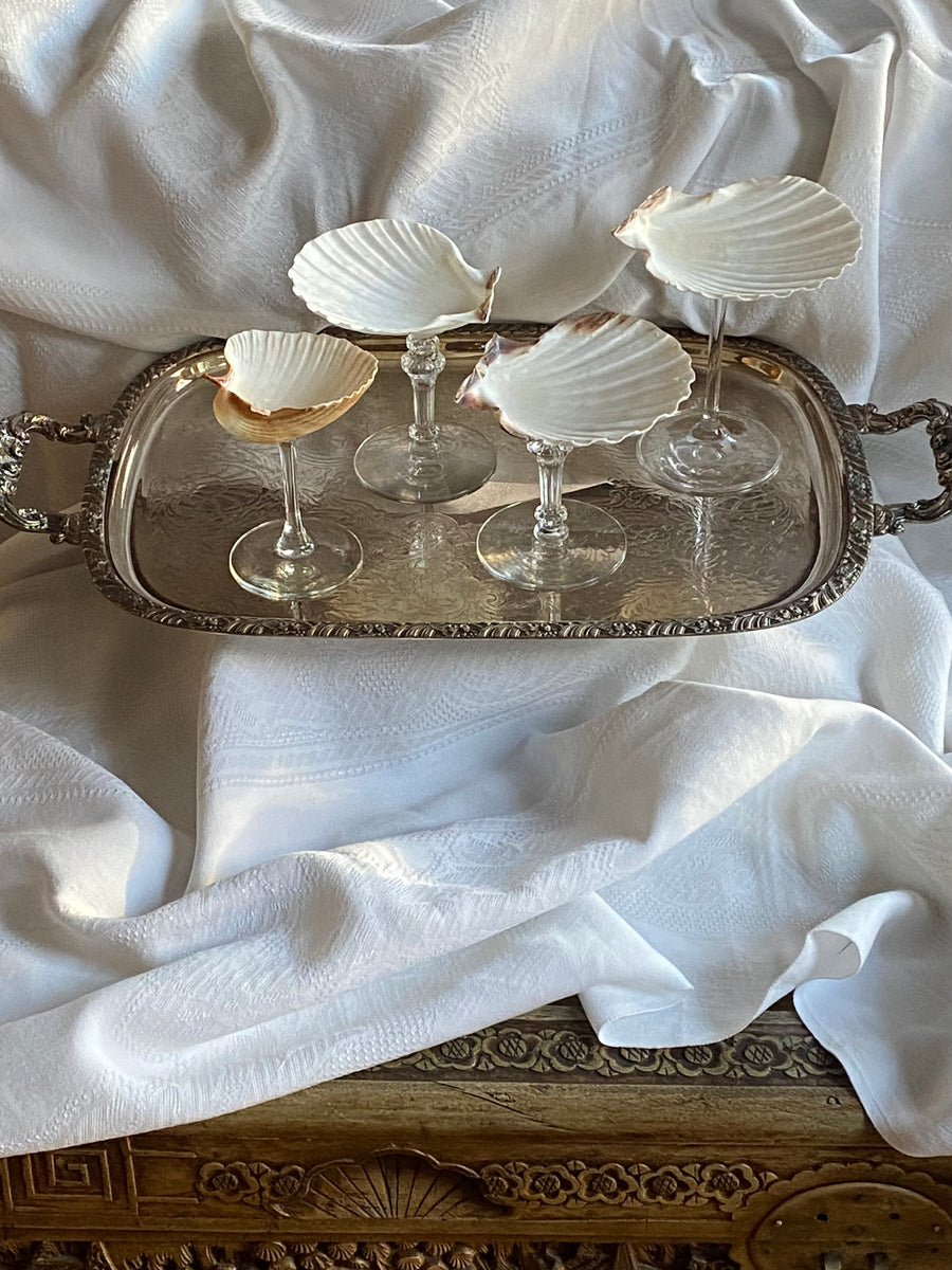 silver serving tray