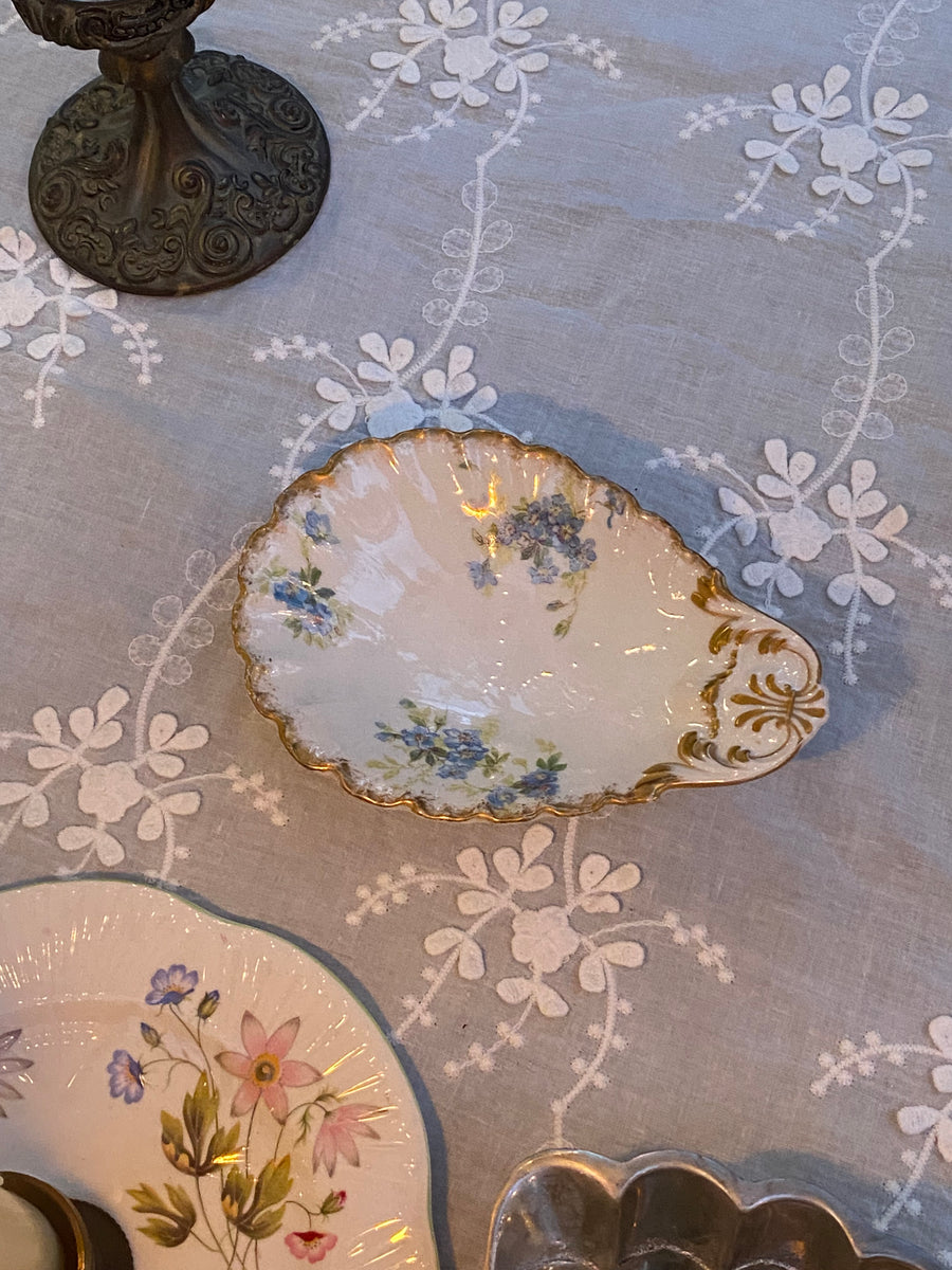 limoges porcelain floral dish