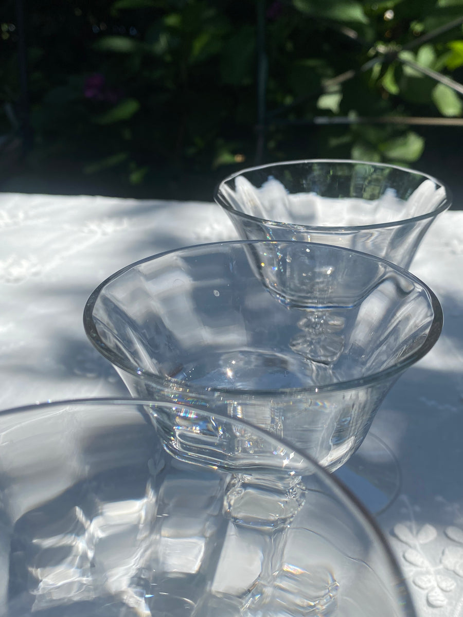 ornate stem coupe glasses