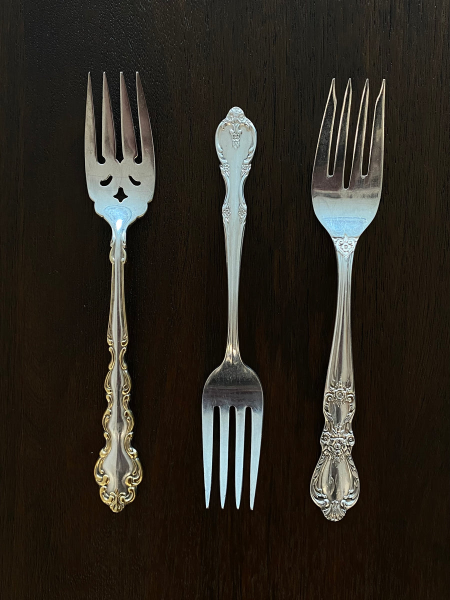 vintage silver forks