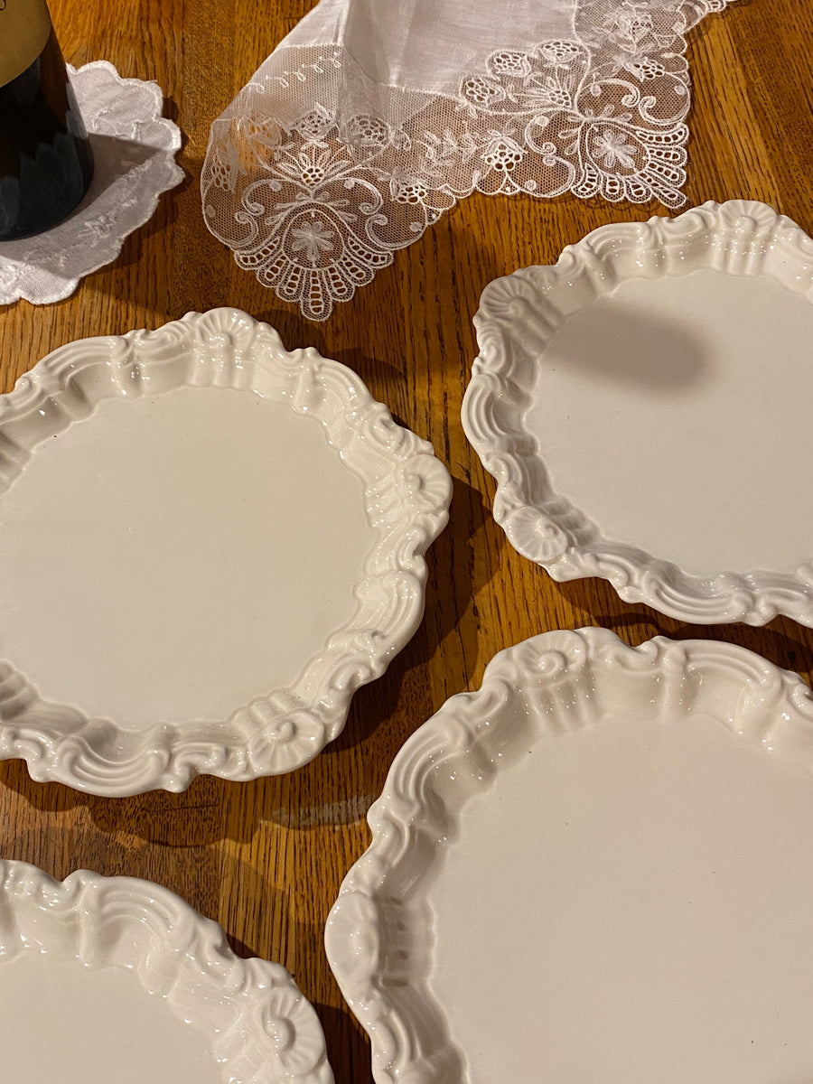 italian cream shell plates