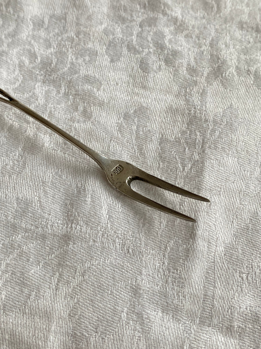 delicate floral olive fork