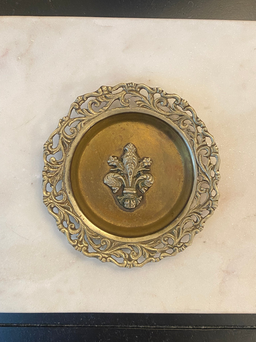 italian fleur-de-lis ashtray