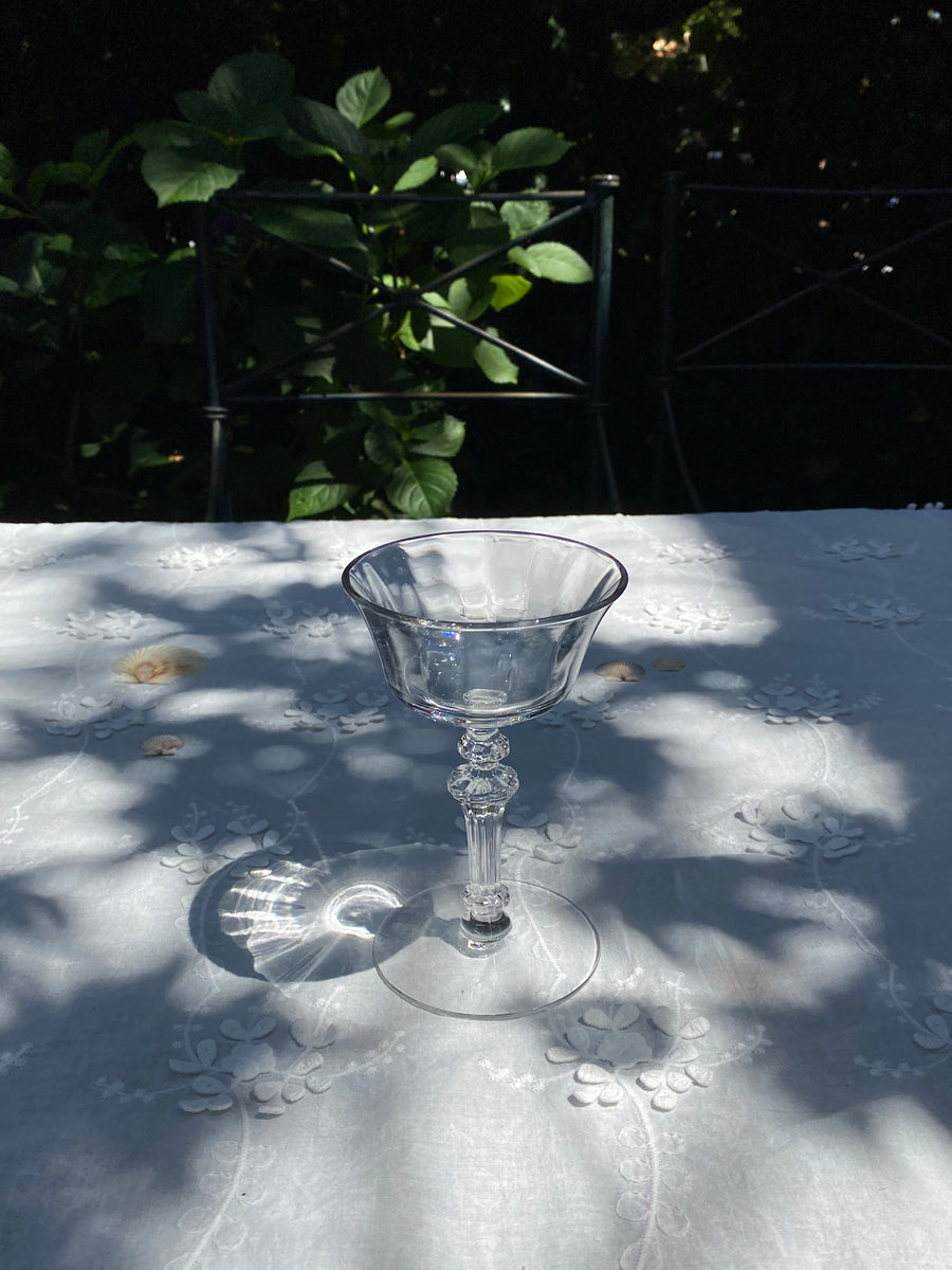 ornate stem coupe glasses