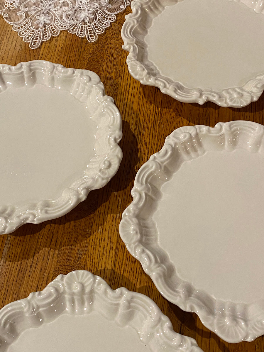 italian cream shell plates